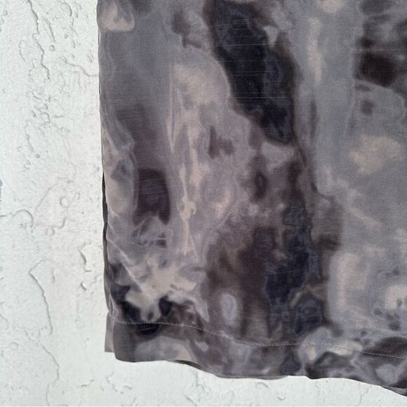 AMERICAN VINTAGE Silk Dress Size Medium Boho Knot Front Boxy V Neck - Picture 3 of 11